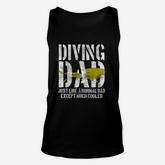 Scuba Diver Diving Deep Swim Underwater Unisex Tank Top