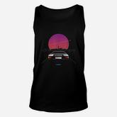Sports Car Retrowave Synthwave Aesthetic Unisex Tank Top