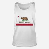 California Style Nebraska State Flag Unisex Tank Top