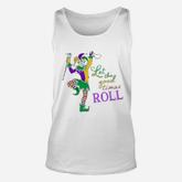 Let The Good Times Roll Mardi Gras Jester Unisex Tank Top