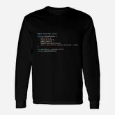 Aws Eat Sleep Code Repeat Reinforce Cloud Code Block Long Sleeve T-Shirt
