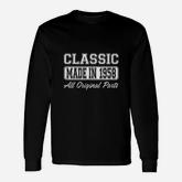 Classic Made In 1958 All Original Parts Long Sleeve T-Shirt