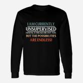 I Am Currently Unsupervised Long Sleeve T-Shirt