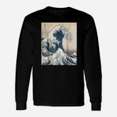 The Great Wave Off Big Cool Wave Surfer Long Sleeve T-Shirt