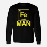 Iron Periodic Table Man Long Sleeve T-Shirt