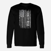 Proud American Flag Country Music Deep South Long Sleeve T-Shirt