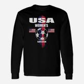 Soccer Team Usa United States Soccer Fan Woman Long Sleeve T-Shirt