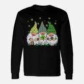 St Patricks Day Irish Gnomes Leprechauns Funky St Pattys Day Long Sleeve T-Shirt
