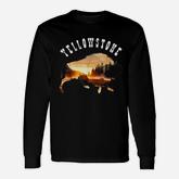 Yellowstone National Park Buffalo Long Sleeve T-Shirt