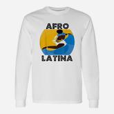 Caribbean Afro Latina Long Sleeve T-Shirt