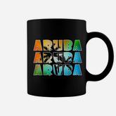 Aruba Dutch Caribbean Souvenir Palm Coffee Mug