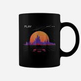 Cyberpunk Outrun Synthwave Sunset Fast Car Aesthetic Coffee Mug