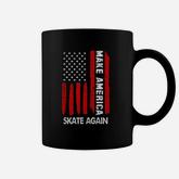 Forth 4th Of July Gift Funny Outfit Make America Skate Again Coffee Mug