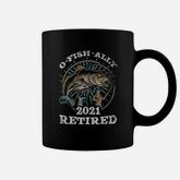 Funny Fishing Fan Retired 2021 Fisherman Retirement Coffee Mug