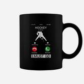 Hockey Is Calling And I Must Go Funny Phone Screen Coffee Mug