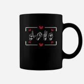 Love Finger Sign Language Asl Valentine's Day Gift For Deaf Coffee Mug
