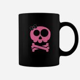 Pink Skull And Crossbones Girl Pirate Coffee Mug