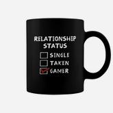Relationship Status Single Taken Gamer Coffee Mug