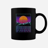 Retro 80s Aesthetic Outrun Style Sun Coffee Mug