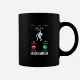 Salsa Is Calling And I Must Go Funny Phone Screen Coffee Mug