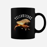 Yellowstone National Park Buffalo Design Coffee Mug