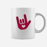 Asl Sign Language I Love You Sign Coffee Mug