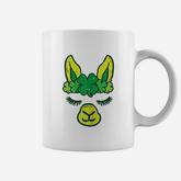 Irish Llama Alpaca Face Cute St Patrick Day Baby Girls Gift Coffee Mug