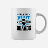 Mens Funny Vet Tech Veterinary Technician Beard For Men Coffee Mug