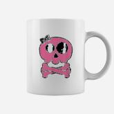 Pink Skull And Crossbones Girl Pirate Coffee Mug