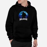 Bigfoot Ufo Believe Funny Moon Photo Alien Retro Hoodie