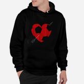 Soccer Ball Heart Valentines Day Hoodie