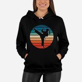 Girls Martial Arts Gift Karate Kickboxing Retro Design Pullover Women Hoodie