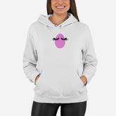 Fancy Easter Egg Lady Eyelashes Tee Easter For Girls Women Hoodie