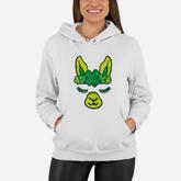 Irish Llama Alpaca Face Cute St Patrick Day Baby Girls Gift Women Hoodie