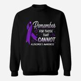 Alzheimers Awareness Purple Ribbon Supporter Sweatshirt