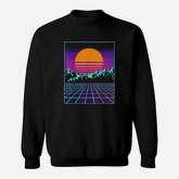 Retro 80s Aesthetic Outrun Style Sun Sweatshirt