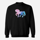 Watercolor Wild Horse Just A Girl Who Loves Horses Sweatshirt