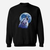 Wolf Howling At The Moon Sweatshirt