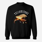 Yellowstone National Park Buffalo Design Sweatshirt