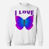 Butterfly Lovers Gifts Girl Butterfly Sweatshirt