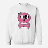 Pink Skull And Crossbones Girl Pirate Sweatshirt