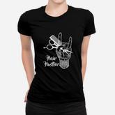Lorsu Women Hair Funny Hairdresser Stylist Tattoos Art Graphic Women T-shirt