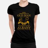 Never Underestimate An Old Man Who Graduated From State University Of New York At Albany Women T-shirt