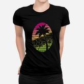 Palm Tree Scene Vacation Tropical Women T-shirt