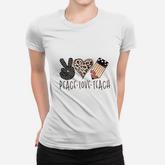 Teaching Is My Jam Peace Love Teach Women T-shirt