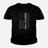 Corrections Officer Gift Prison Guard  Thin Silver Line Youth T-shirt