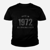 Made In 1972 All Original Parts Youth T-shirt