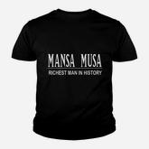 Mansa Musa  African American Black Pride Youth T-shirt