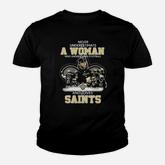 Never Underestimate A Woman Who Understands Football And Loves Saints Youth T-shirt
