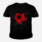 Soccer Ball Heart Valentines Day Youth T-shirt